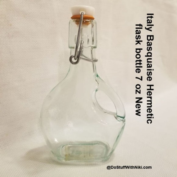 Italy Basquaise Hermetic flask bottle 7 oz New - Picture 1 of 6